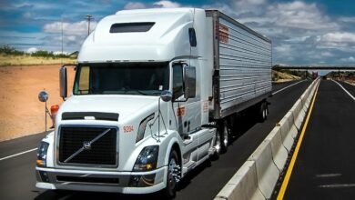 Volvo VNL on highway