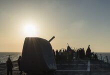 a photo of US military vessel in Red Sea