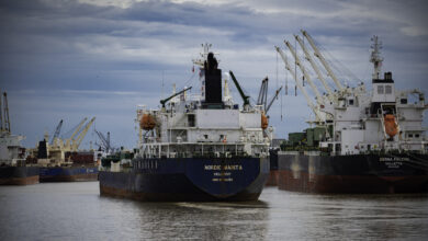 Ships in Houston Ship Channel